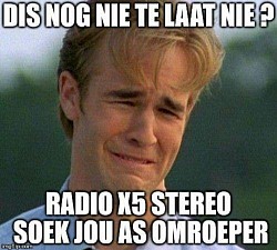 Radio X5 Stereo soek omroepers