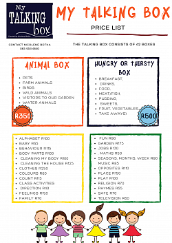 My Talking box price list